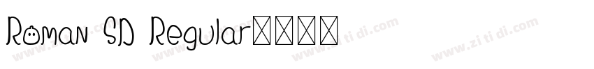 Roman SD Regular字体转换